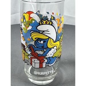 Smurf‎ SMURFETTE Tumbler Drinking Glass 1983 Wallace Berrie & Co. Peyo Vintage